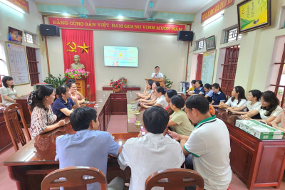 Gặp mặt Nữ CBGVNV nhân ngày Phụ nữ Việt Nam 20-10 của Trường Tiểu học Hải Hòa.