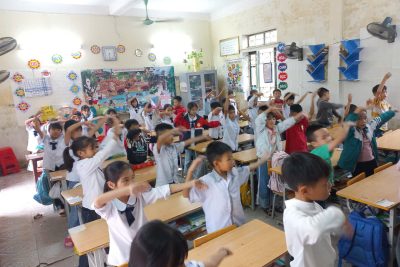 Học sinh Trường Tiểu học Hải Hòa phát huy hiệu quả các hình thức học tập tích cực.